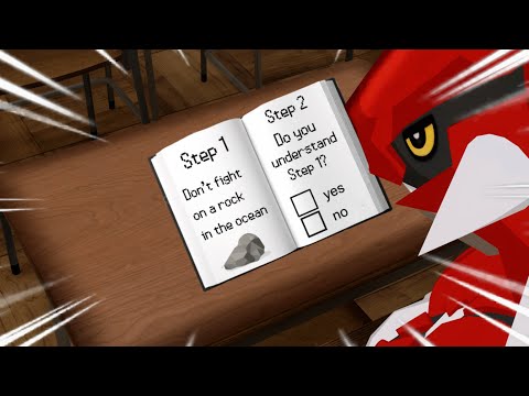 Groudon and Kyogre try to take a test...