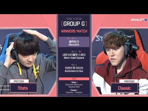 [2018 GSL Season 1]Code S Ro.32 Group G Match3 Stats vs Classic