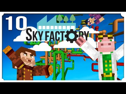 Laying Down Pipes! - Minecraft: Sky Factory #10 [Sky Factory 4 modpack]