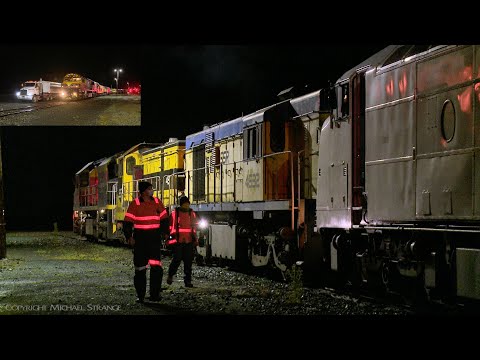 1KV2 SSR Grain Train Refuels BRM001 + 4904 + 4532 + CLP12 (16/8/2020) - PoathTV Australian Railways