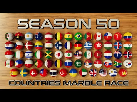 🏁 Season 50 – Elimination Marble Race Countries Championship 🏁