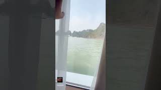 A Calypso Cruise room tour featuring breathtaking views over Lan Ha Bay