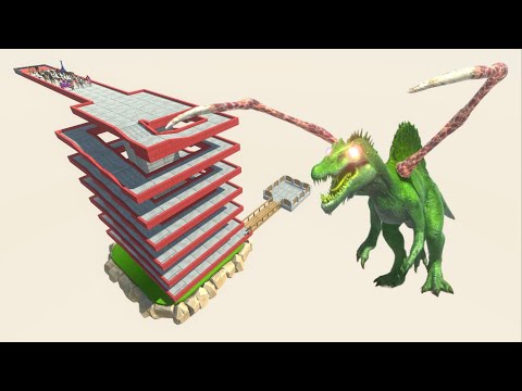 ESCAPE FROM ALIEN SPINOSAURUS #8 - Animal Revolt Battle Simulator