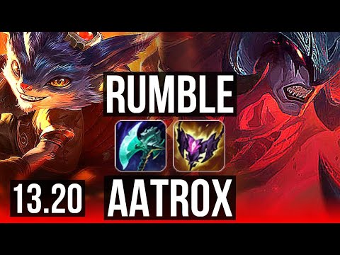 RUMBLE vs AATROX (TOP) | 8/1/7, 67% winrate | KR Master | 13.20