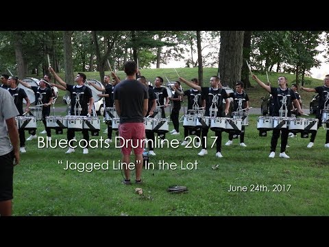 Bluecoats Drumline 2017 - "Jagged Line" In the Lot (Massillon, Ohio June 24th, 2017)