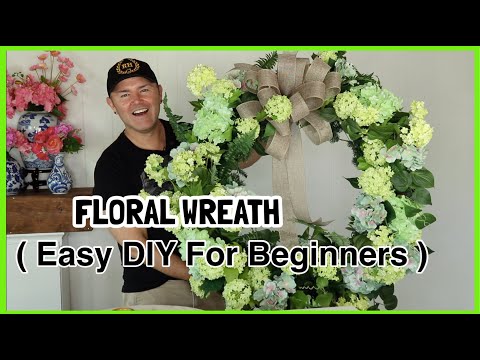 DIY FLORAL WREATH / How To Make A HUGE Floral Wreath / Ramon At Home