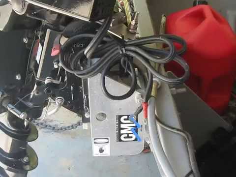 CMC PT 35 TILT TRIM REPAIR on 16' Landau Jon Boat
