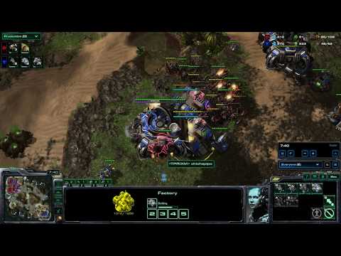 StarCraft 2 ZvT BC Rush vs Roach/Ravegers
