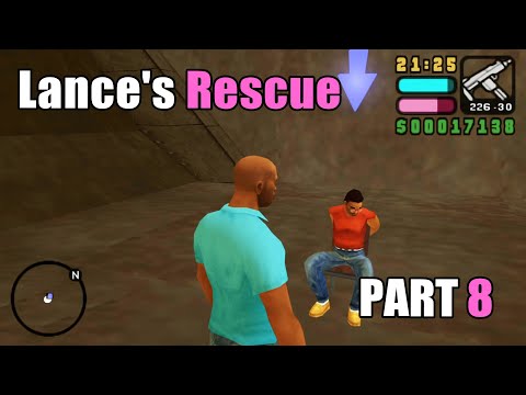 SAVING LANCE VANCE! - GTA Vice City Stories Walkthrough #8 (PSP) - Leap and Bound, The Bum Deal