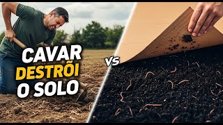 Nunca Cave Seu Jardim 🚫🌱 A Caixa de Papelão Que Vale Mais Que Qualquer Enxada