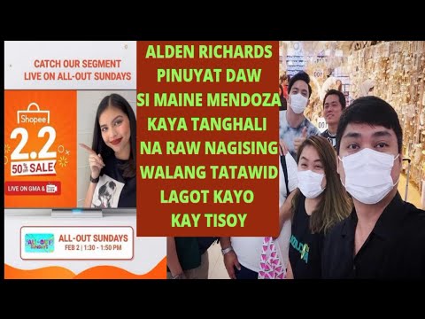MAINE MENDOZA & ALDEN RICHARDS LATEST UPDATE'S MAGKASAMA KAYA SA ALL OUT SUNDAY!!!!