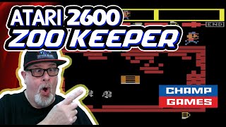RETRO BLISS Plays AMAZING Arcade Port ZOO KEEPER on ATARI 2600!