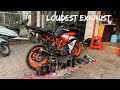Trying Loudest Exhaust On KTM RC 390 Loudest Exhaust