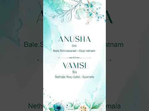 Best Engagement invitation telugu