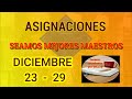 seamos mejores maestros. todas las asignaciones. semana diciembre 23 29