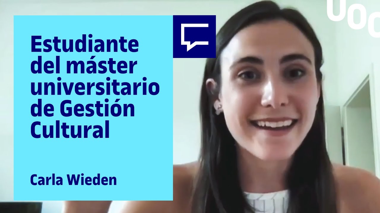 La experiencia: una estudiante del máster Gestión Cultural (UOC, UdG) video link