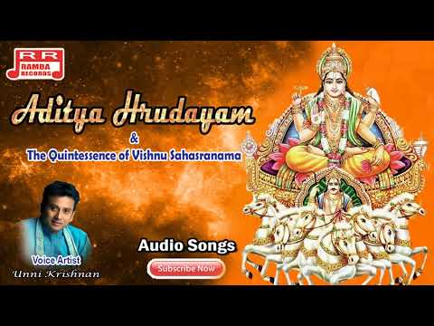Unnikrishnan Sang by Suriya Bhagavan Devotional Song | Tamil Adityahṛdayam Audio Song....