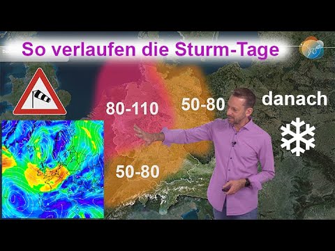 Storm KLAUS: Current wind, storm, thunderstorm, snow & weather forecast March 11-14.