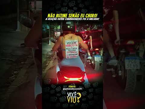 ❓Ele viu a placa dela e fez isso… 🥺🏍️