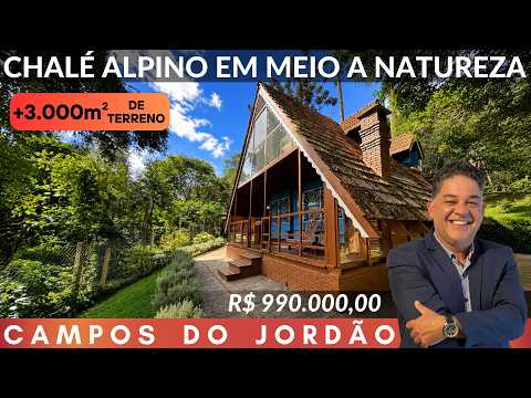 😍 CHALÉZINHO ALPINO COM MAIS DE 3.000m² DE TERRENO EM CAMPOS DO JORDÃO - R$ 990.000
