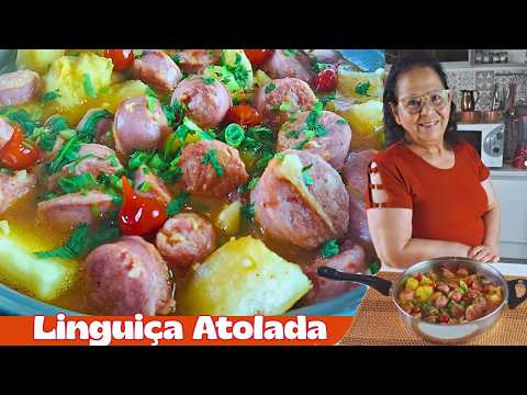 O ALMOÇO PERFEITO: LINGUIÇA ATOLADA COM MANDIOCA À MODA MINEIRA