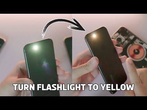 How to change flashlight color to yellow on YOUR iPhone