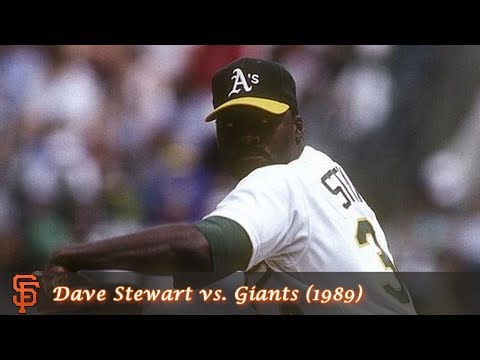 Oakland A's Pitching Performances Episode 3 - Dave Stewart vs. Giants (1989)