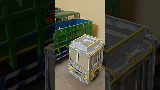 #kumari miniatures#handmade miniature lorry#cabin#ashokleyland#trailer#truck