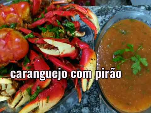 🦀COMO PREPARAR UM DELICIOSO CARANGUEJO COM PIRÃO🦀 BEM FÁCIL DE FAZER 😁