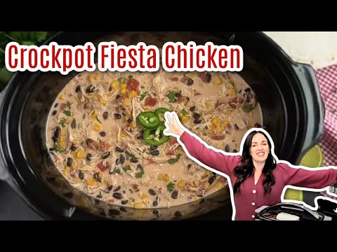 How to Make the Most Delicious Fiesta Chicken in a Crock Pot!