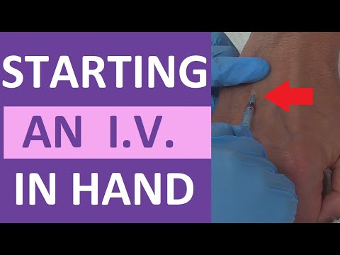 How to Start an IV | IV Catheter Insertion & Flush Technique in Hand | Nursing Skill