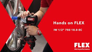 FLEX IW 1/2" 750 18.0-EC C Aku rázový utahovák 18,0 V