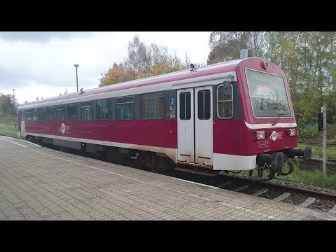HANS – Hanseatische Eisenbahn – NE 81-Triebwagen in Mirow und Neustrelitz