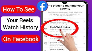 How To See Your Reels Watch History On Facebook (2023) | See Reels History on Facebook