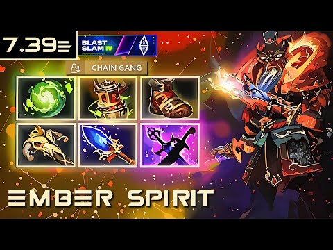 [MIDLANE] NISHA EMBER SPIRIT 7.39e | BLAST Slam IV | #Dota2 #4K