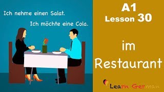 Learn German | Ordering in a Restaurant | das Restaurant | German for beginners | A1 - Lesson 30