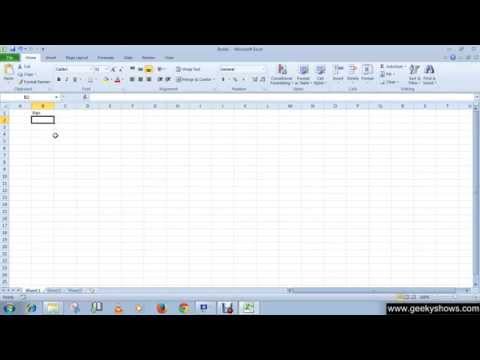 Microsoft Office Excel 2010 Deleting Data