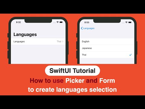 How to use Picker and Form to create languages selection - Swift 5 in Xcode | SwiftUI Tutorial