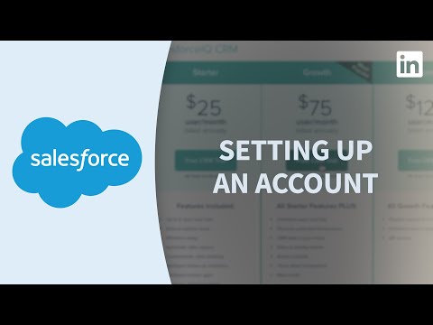 Salesforce教程--設置賬戶 (Salesforce Tutorial - Setting up an account)