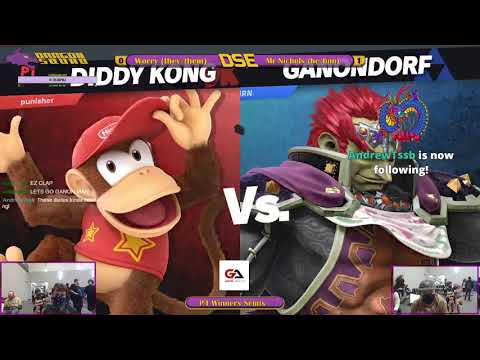 Worry (Diddy Kong) vs Mr Nichols (Ganondorf) YMCA Clash p4 Winner Semi's