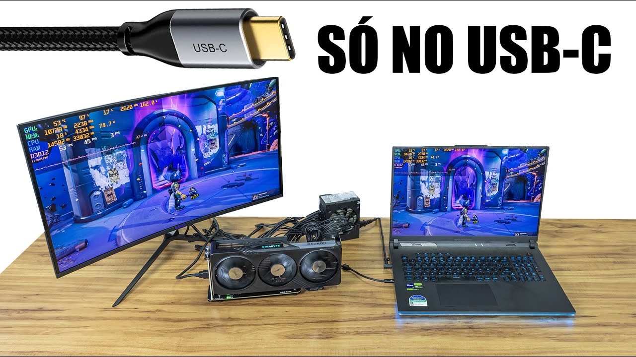 COMO INSTALAR UMA GPU EXTERNA NO NOTEBOOK USANDO A PORTA USB-C