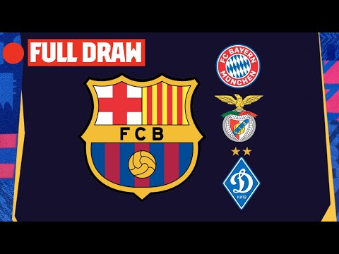 🔴 FULL LIVESTREAM: UCL 2021/22 DRAW (BAYERN, BARÇA, BENFICA, DYNAMO KYEV)