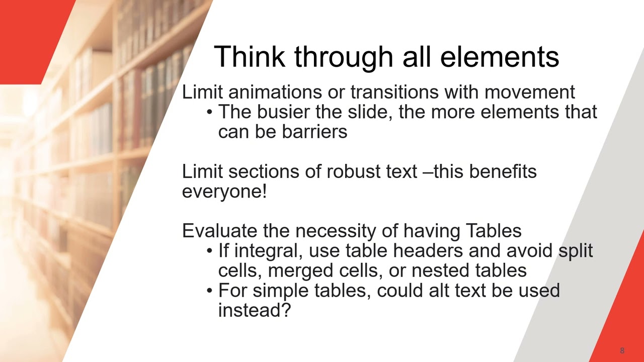 Accessibility at the Forefront: Guidelines for more inclusive presentations