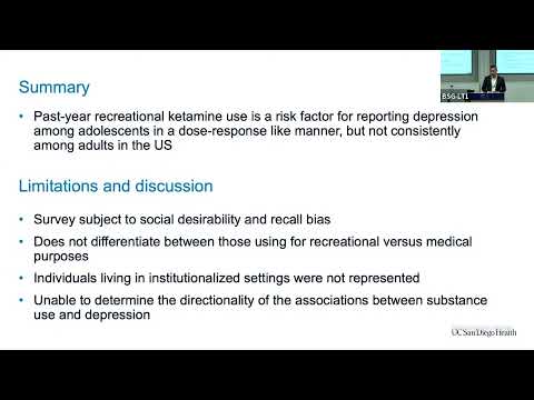 Kevin Yang - Recreational ketamine use is associated with high risk for depression among...