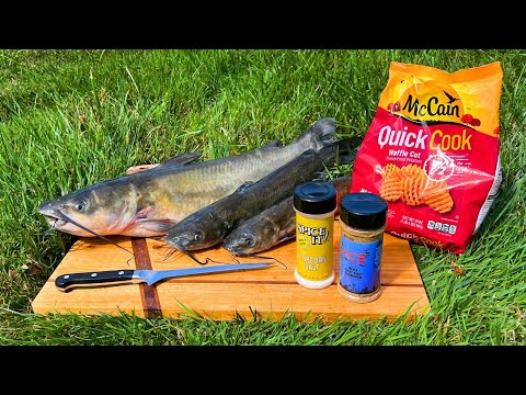 Making Catfish Hotdogs