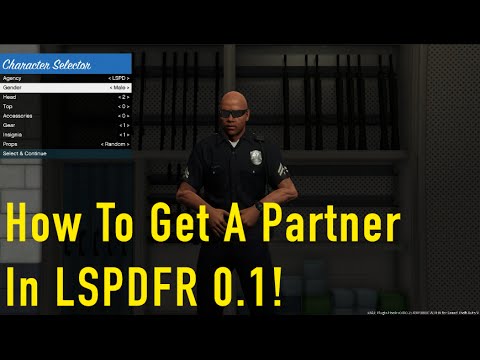 How To Get A Partner in GTA 5 LSPDFR 0.1!