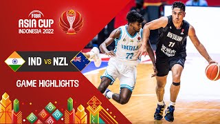 India 🇮🇳 - New Zealand 🇳🇿 | Basketball Highlights - #FIBAASIACUP 2022