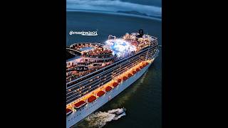 MSC PREZIOSA 24/11/25 navio cruzeiro saindo santos #buzios  @cruzeiros2025 ship  #drone #short