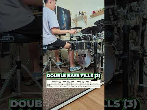 Cool Double Bass Fills 3 - Drum Lesson