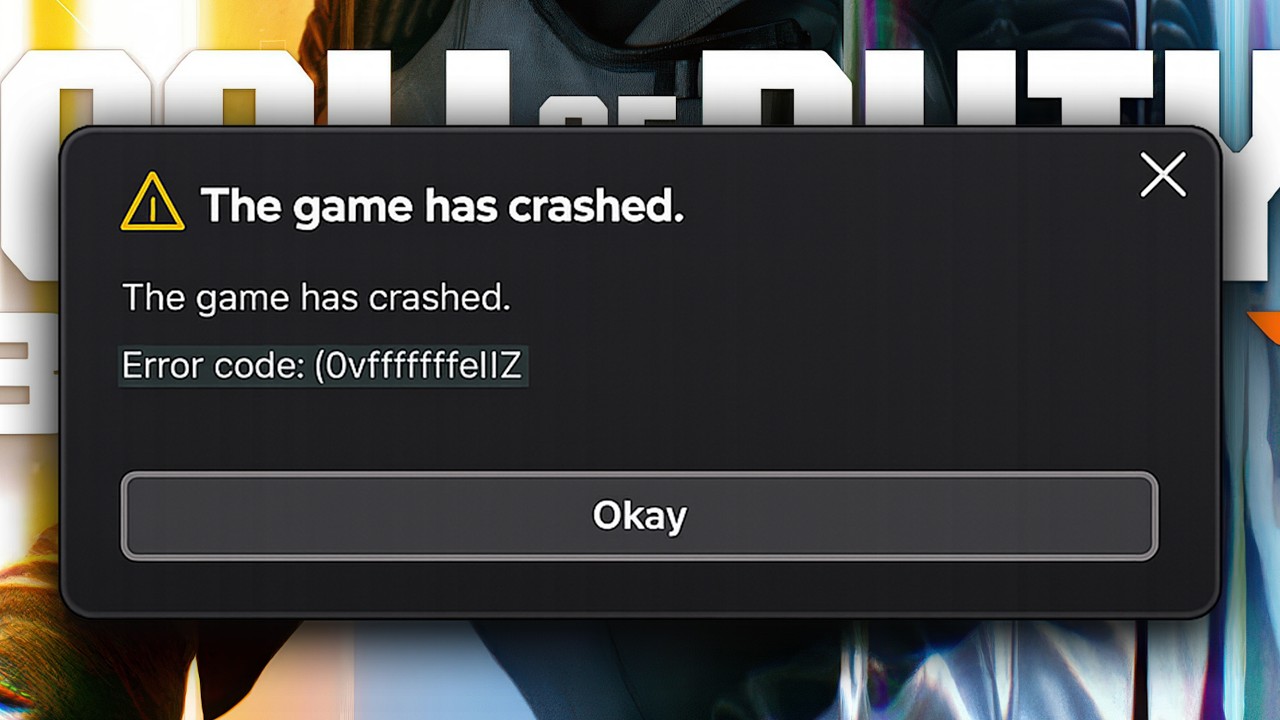 Call Of Duty Games/Black Ops 7 Error Code 0xfffffffe The Game Has Crashed On PC (Gamepass) FIX
